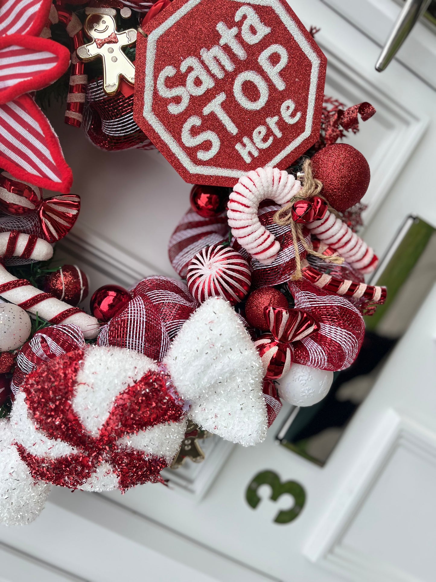 Candy Cane Wreath