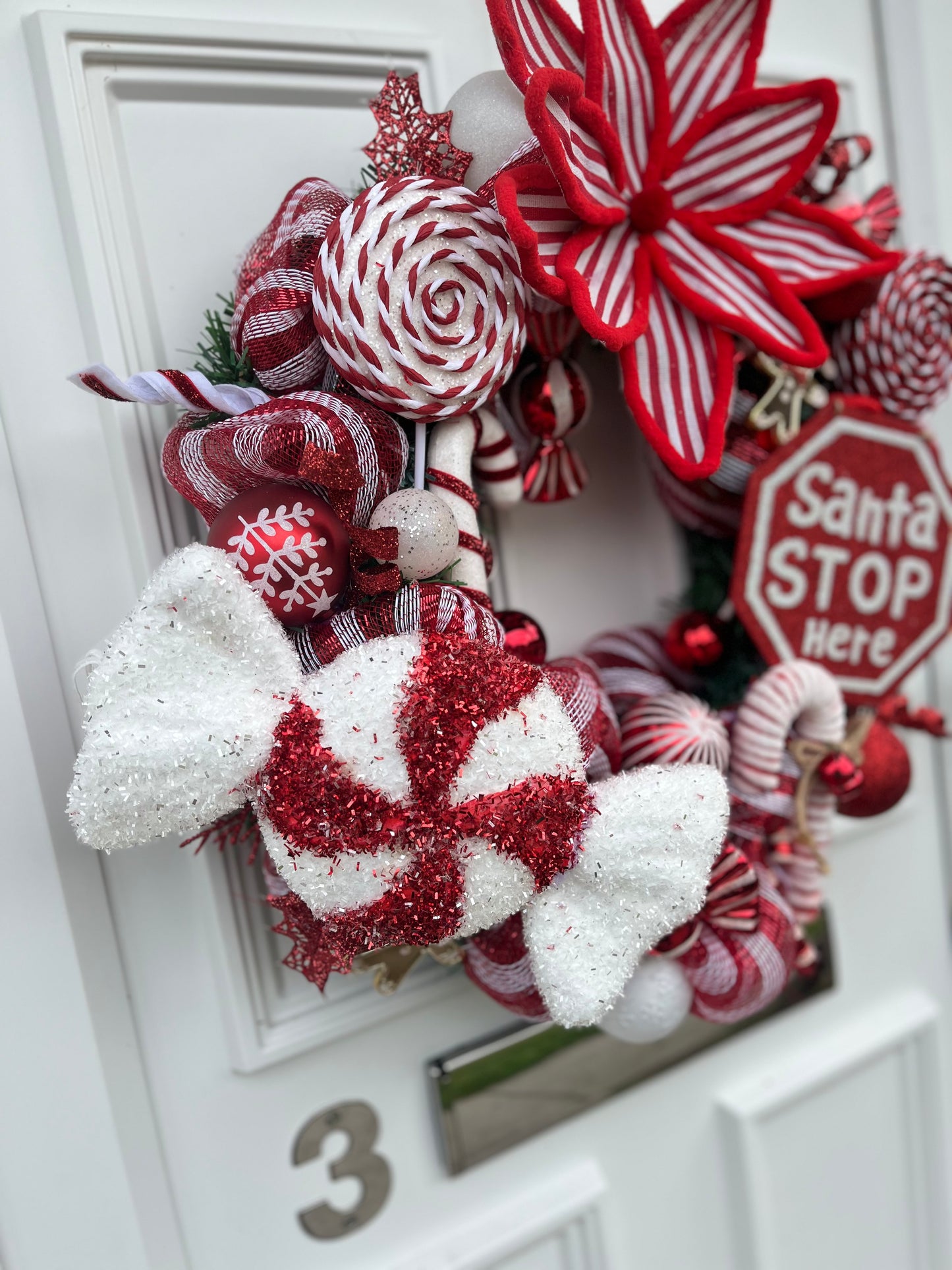 Candy Cane Wreath