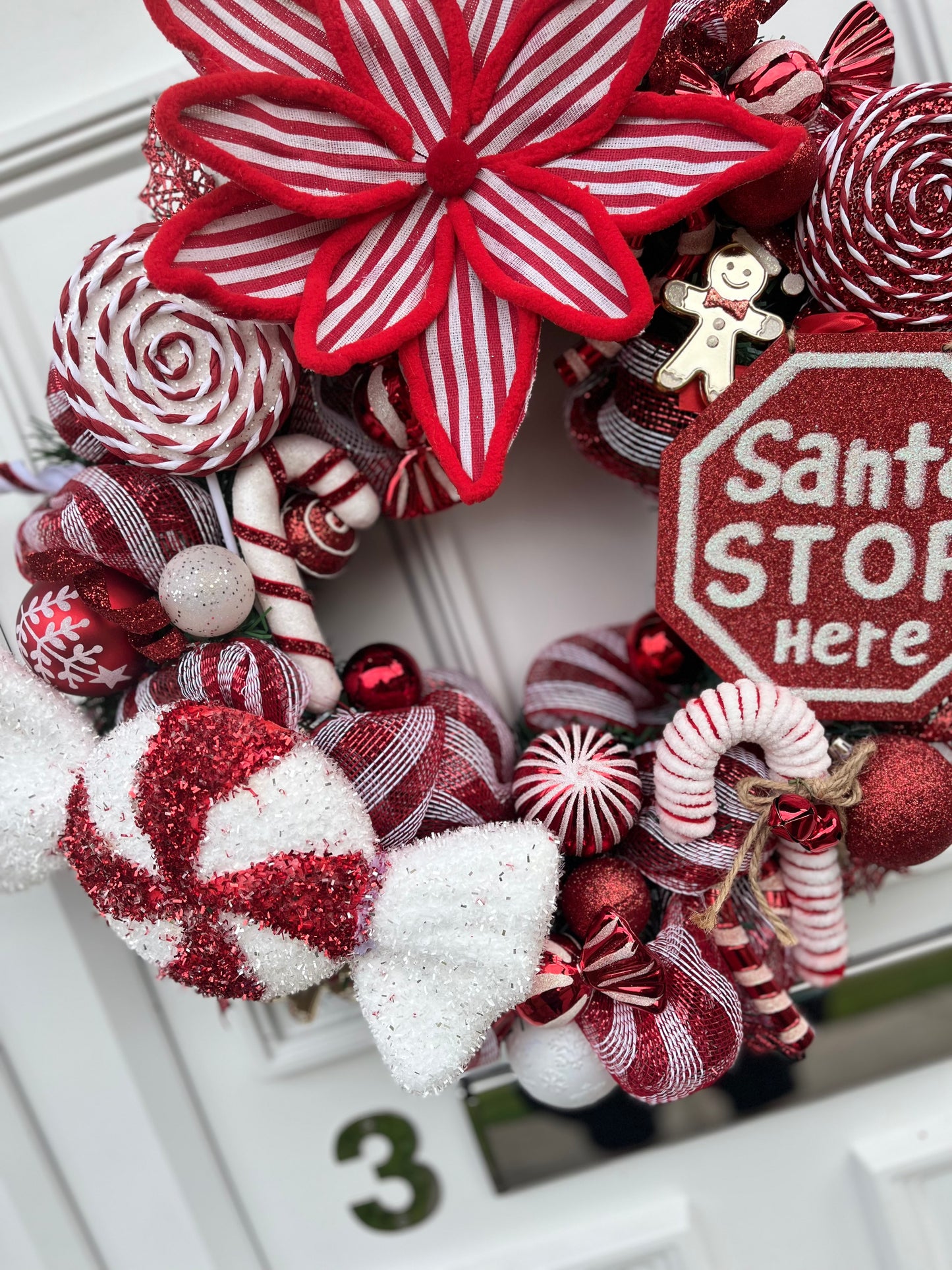 Candy Cane Wreath