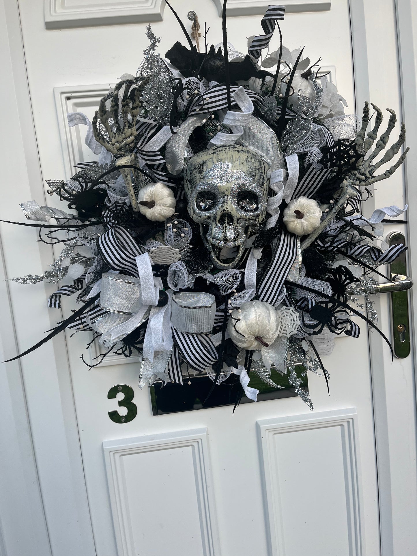 Halloween Skelton wreath