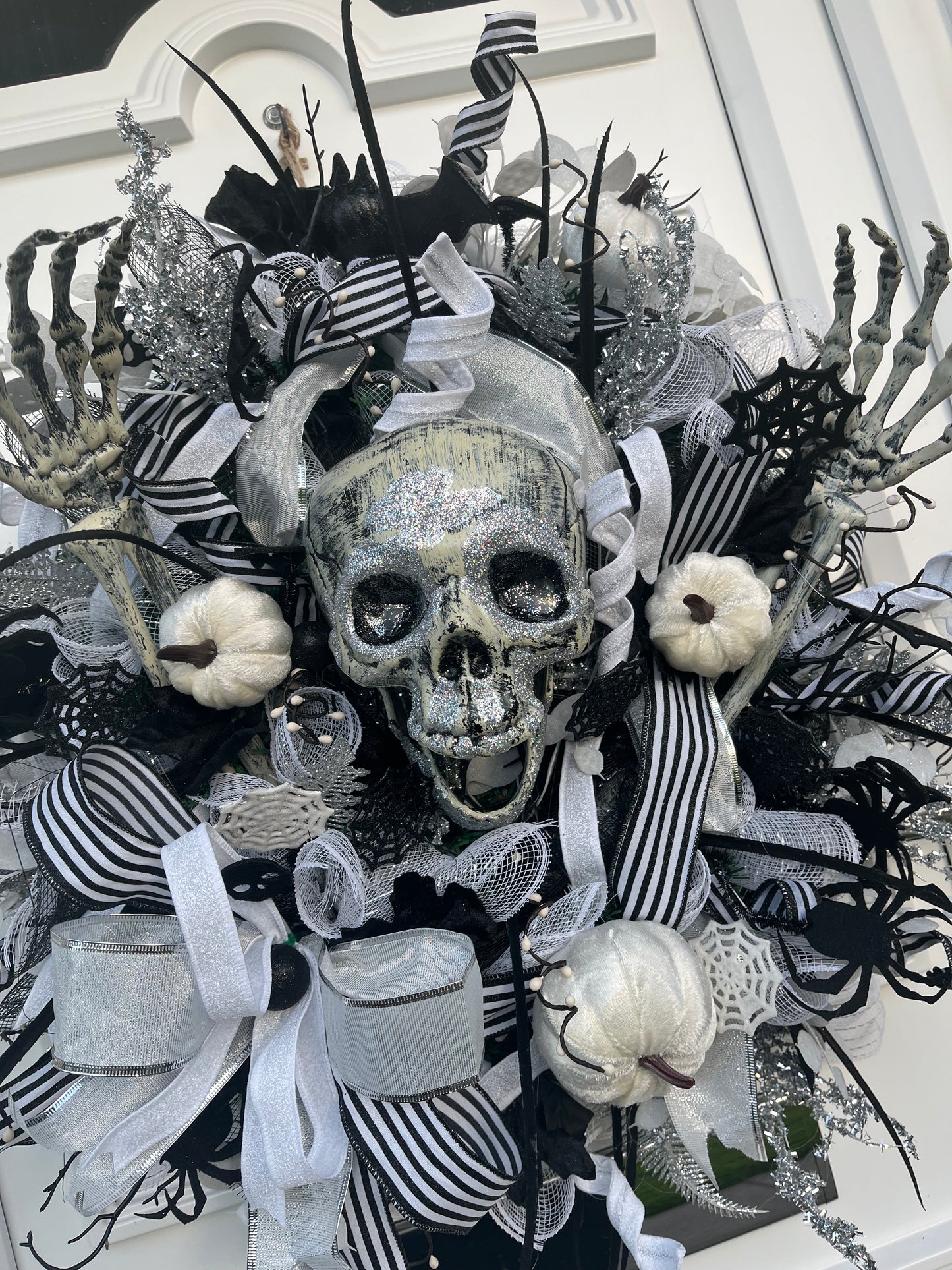 Halloween Skelton wreath