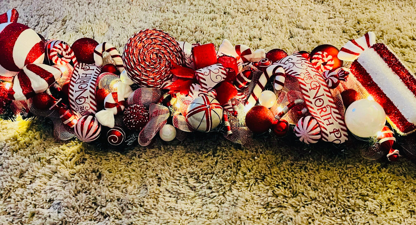 Candy cane garland