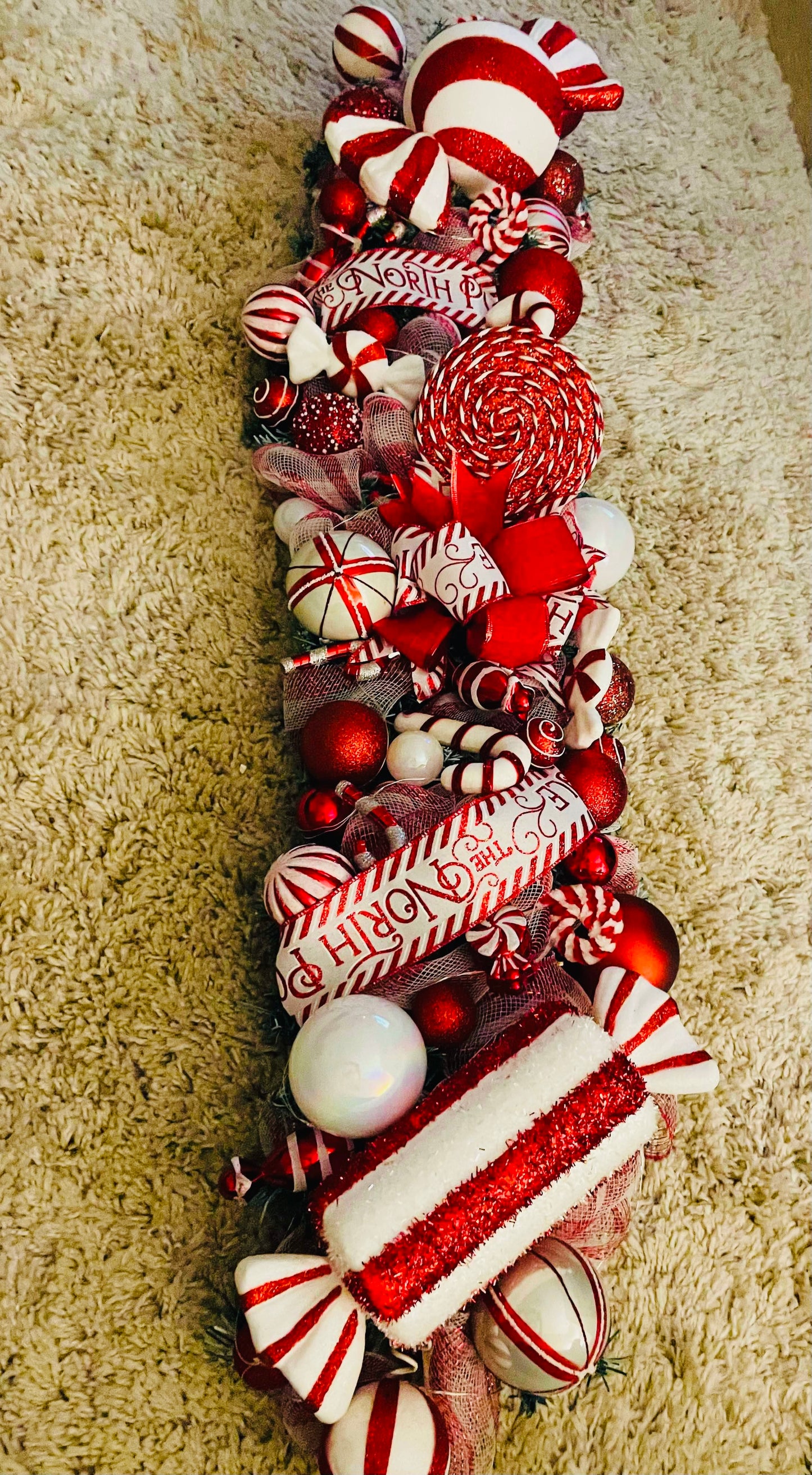 Candy cane garland