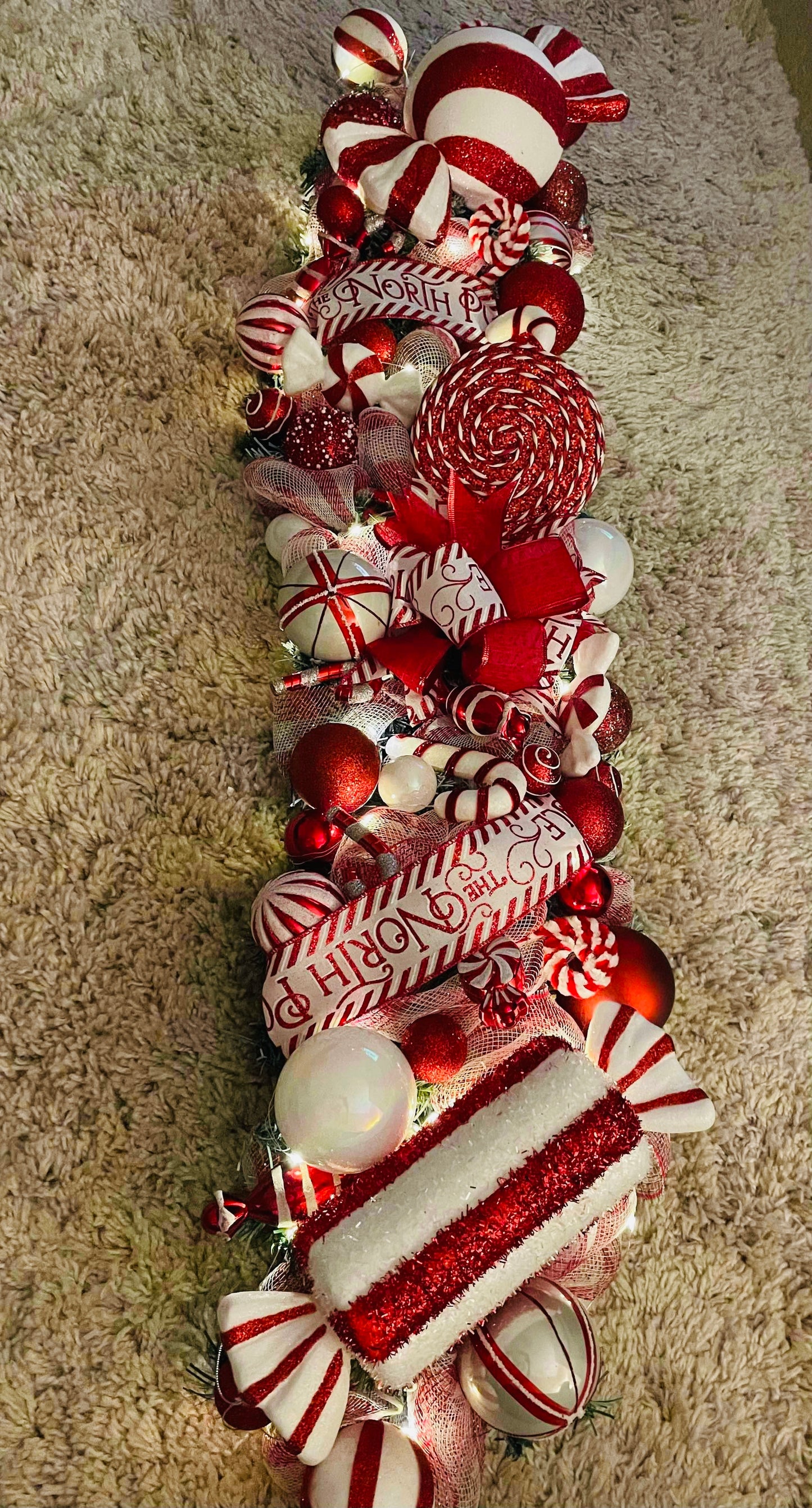 Candy cane garland