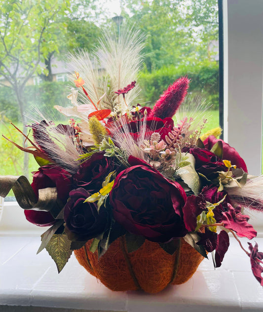 Autumn outdoor hanging basket