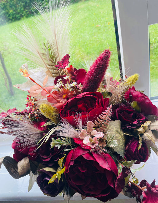 Autumn outdoor hanging basket