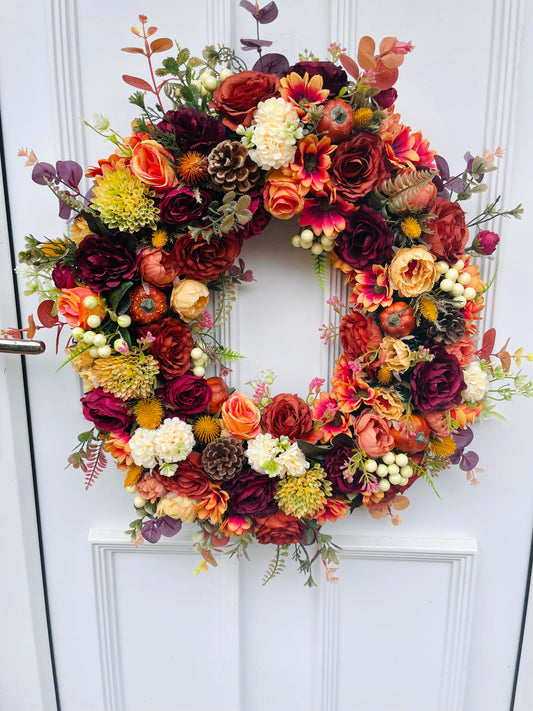 Floral Autumn Wreath