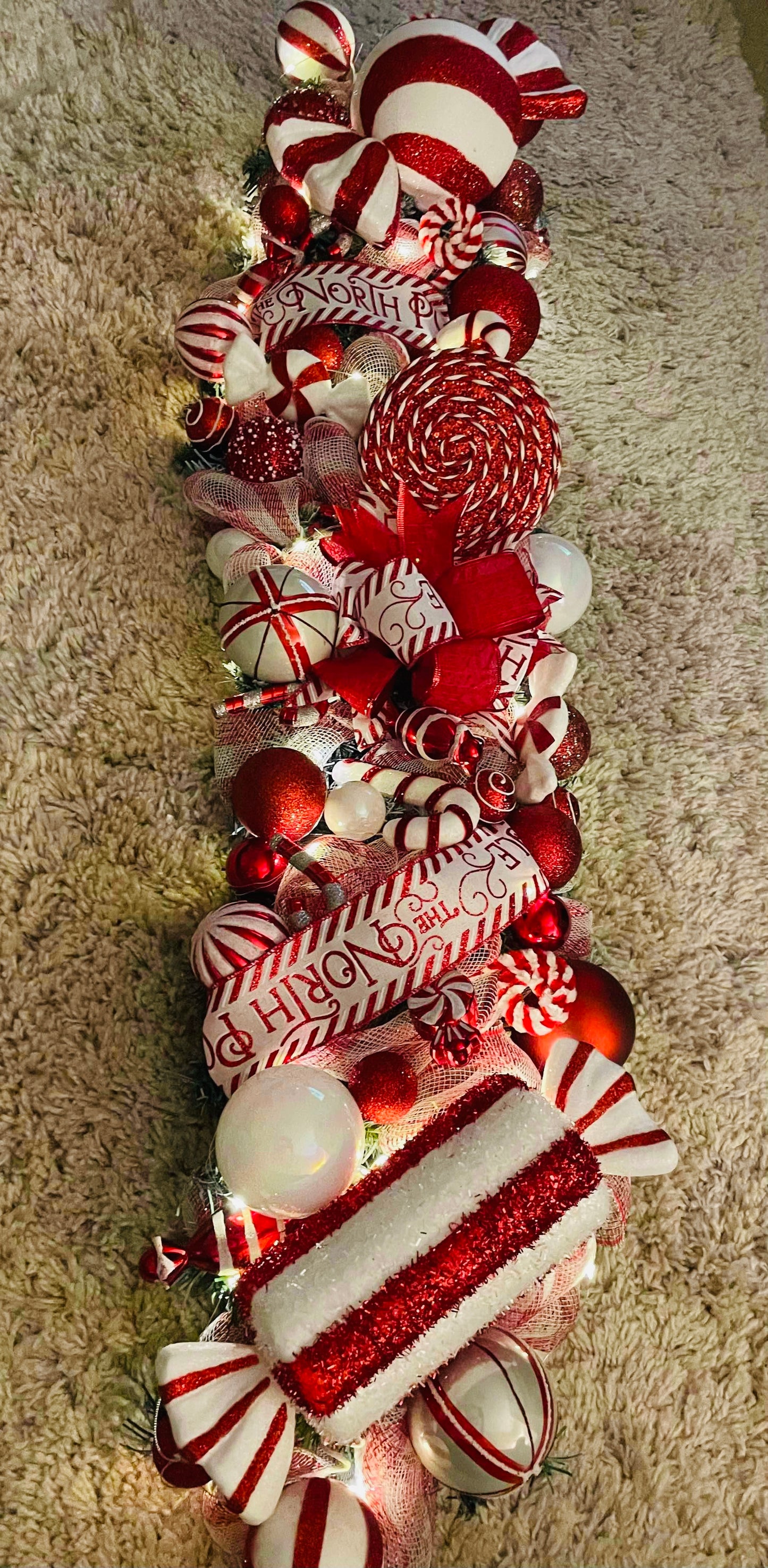 Candy cane garland