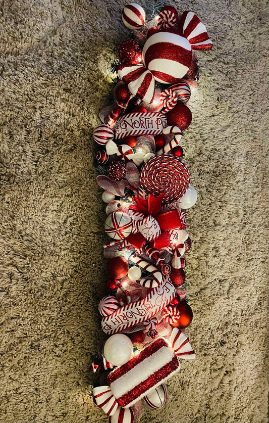 Candy cane garland