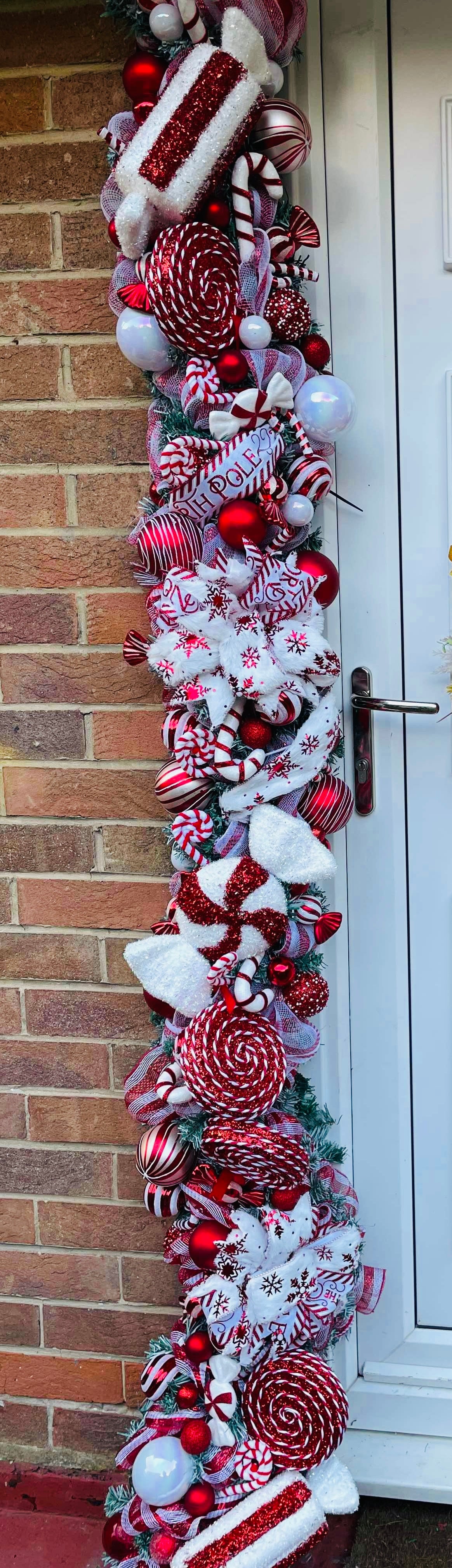 Candy cane garland
